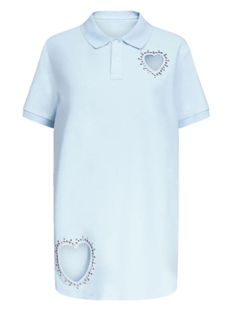 AREA crystal-embellished cut-out minidress - Blue - zdjęcie produktu nr 1