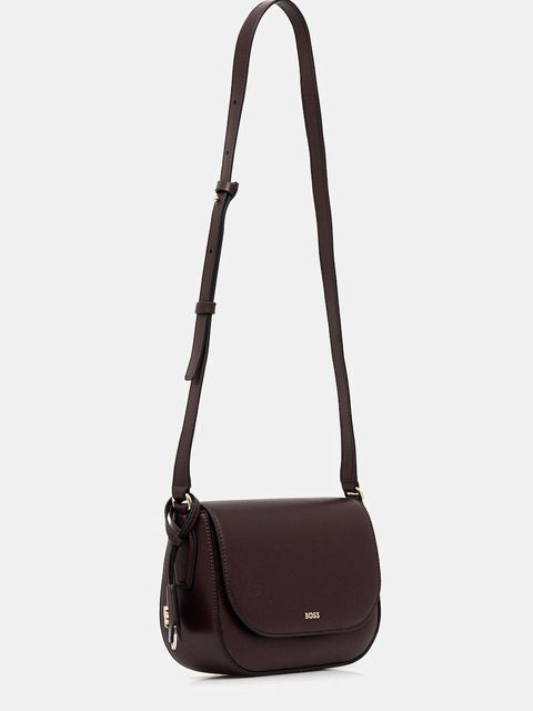 BOSS torebka skórzana kolor fioletowy 50547756 - zdjęcie produktu nr 2