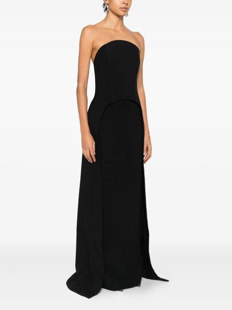 Solace London Vi strapless maxi dress - Black