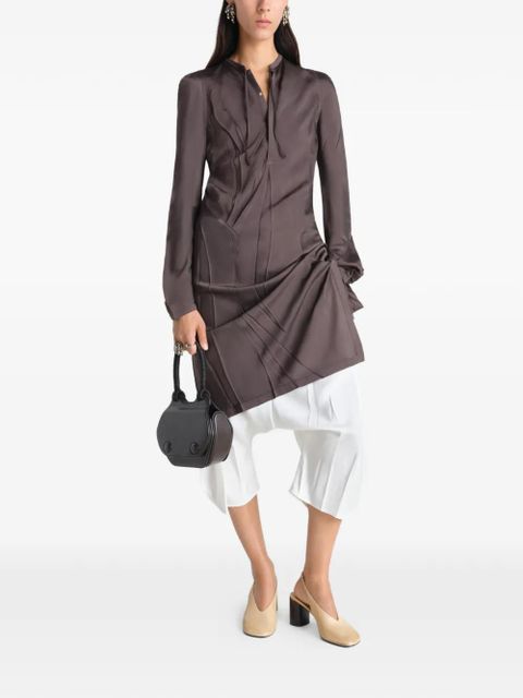 LEMAIRE creased bias dress - Brown - zdjęcie produktu nr 2