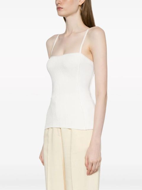 Jacquemus Sierra ribbed-knit top - White - zdjęcie produktu nr 2