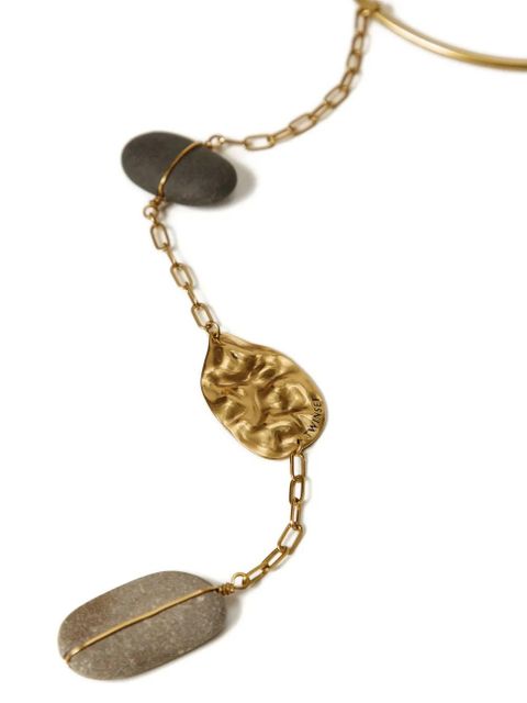 TWINSET wire-wrapped stones necklace - Gold - zdjęcie produktu nr 2