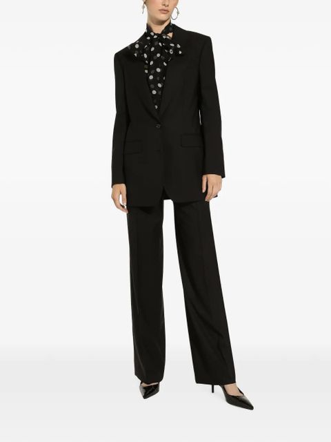Dolce & Gabbana flared virgin-wool trousers - Black - zdjęcie produktu nr 2