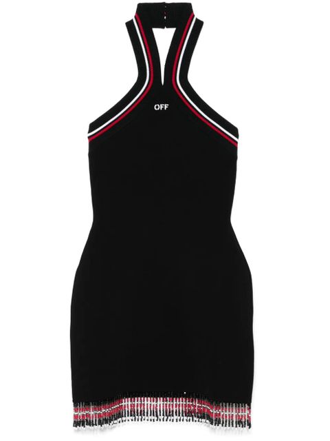 Off-White crossover-straps mini dress - Black - zdjęcie produktu nr 1