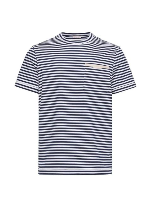 Moncler striped T-shirt - Blue - zdjęcie produktu nr 1