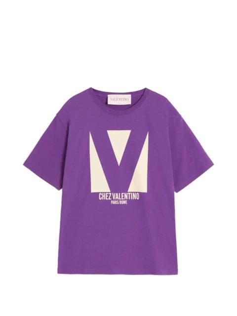 Valentino Garavani Chez-print T-shirt - Purple - zdjęcie produktu nr 1