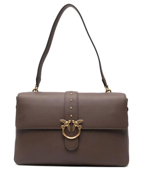 PINKO Love One leather shoulder bag - Brown - zdjęcie produktu nr 1
