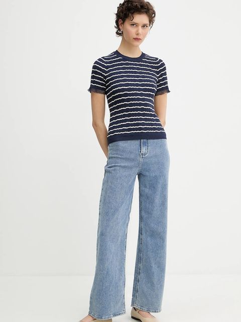 Rag & Bone t-shirt damski kolor granatowy WAS25P025UG25