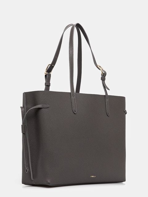 Furla torebka skórzana kolor szary WB02001 BX4329 4618S