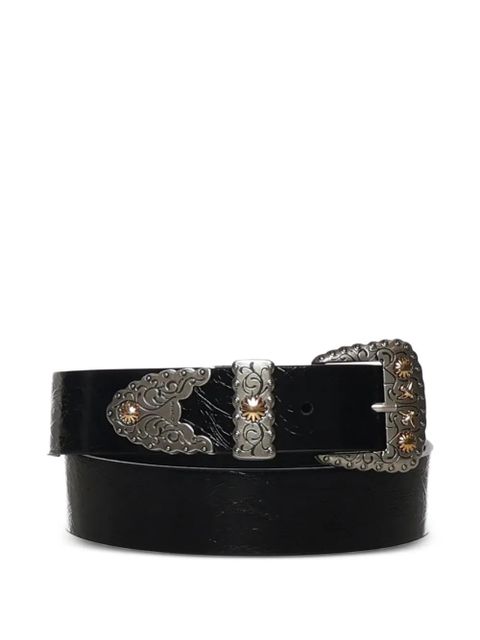 PINKO embossed buckle belt - Black - zdjęcie produktu nr 2