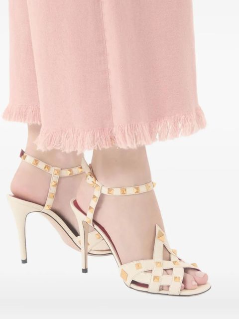 Valentino Garavani 100mm Studdy strappy sandals - Neutrals