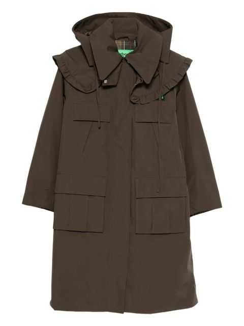 Barbour ruffled hooded jacket - Green - zdjęcie produktu nr 1