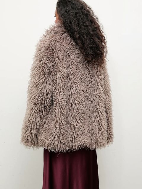 Answear.LAB kurtka kolor brązowy przejściowa