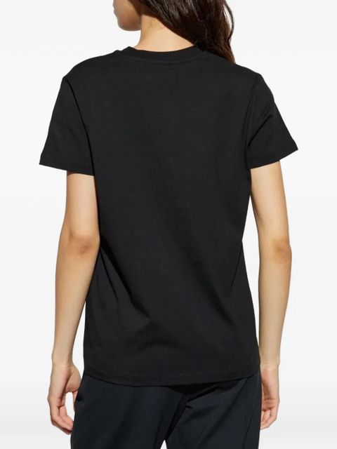 Moncler logo-embroidered T-shirt - Black
