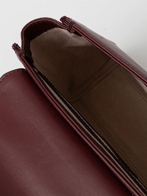 Geox torebka skórzana ELEANA kolor bordowy D56ZRB 00043