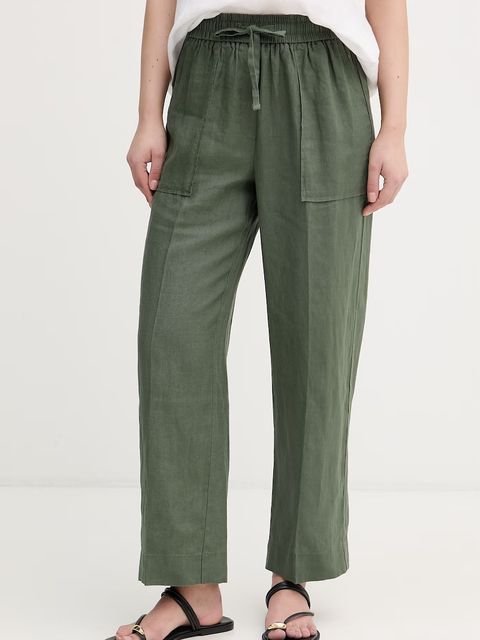 United Colors of Benetton spodnie damskie lniane - zdjęcie produktu nr 1