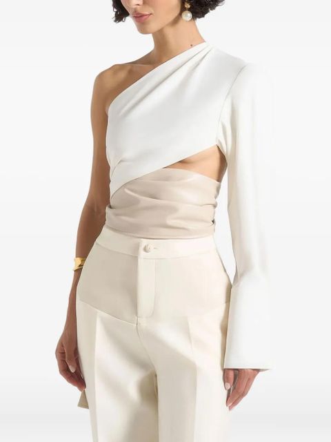 Manière De Voir Coralie one-shoulder top - White