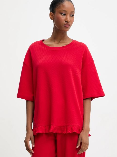 Answear Lab piżama bawełniana kolor czerwony bawełniana - zdjęcie produktu nr 2