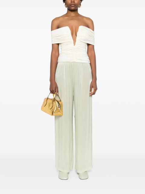 Simkhai georgette straight-leg trousers - Green - zdjęcie produktu nr 2