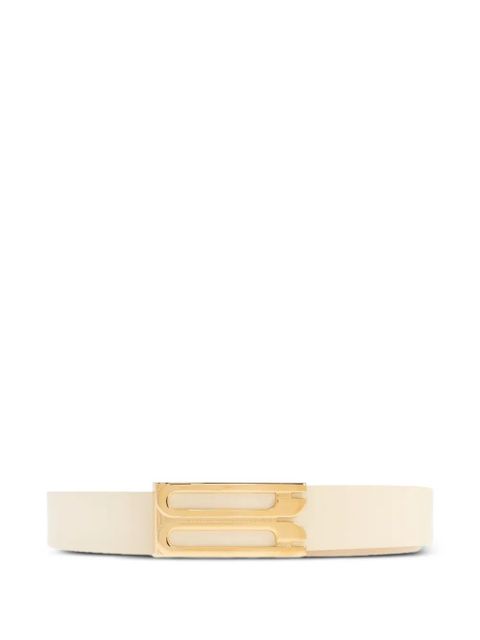 Victoria Beckham logo-buckle leather belt - Neutrals - zdjęcie produktu nr 1