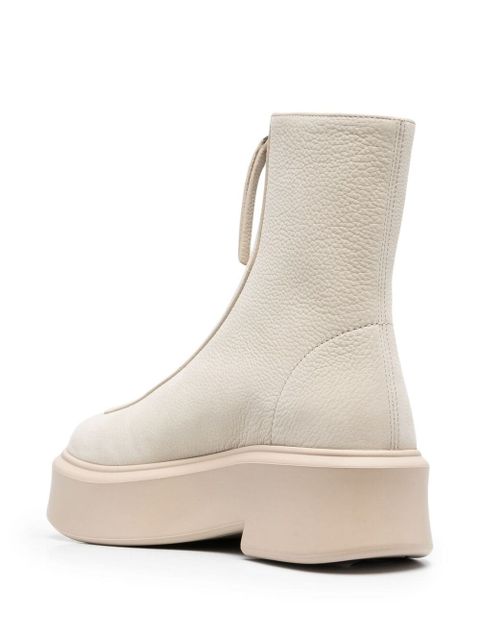 The Row chunky leather boots - Neutrals - zdjęcie produktu nr 2