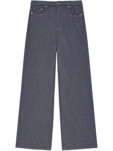 GANNI wide-leg jeans - Blue
