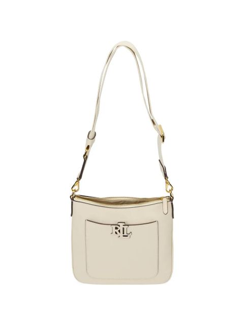 Lauren Ralph Lauren logo adjustable leather shoulder bag - Neutrals
