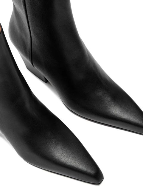 Paris Texas Jane pointed-toe block-heel boots - Black