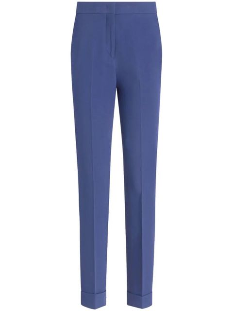 ETRO high-waist cropped trousers - Blue - zdjęcie produktu nr 1