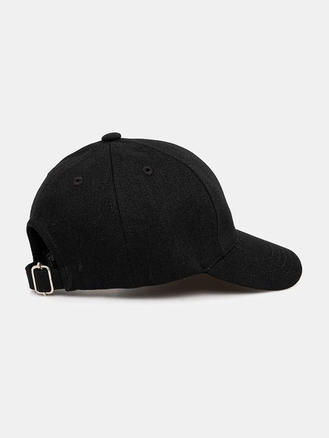 A.P.C. czapka z daszkiem casquette charlie kolor czarny COZZS.M24069