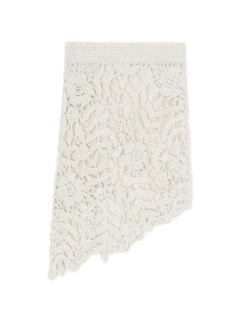 GANNI asymmetric floral crochet skirt - Neutrals - zdjęcie produktu nr 1