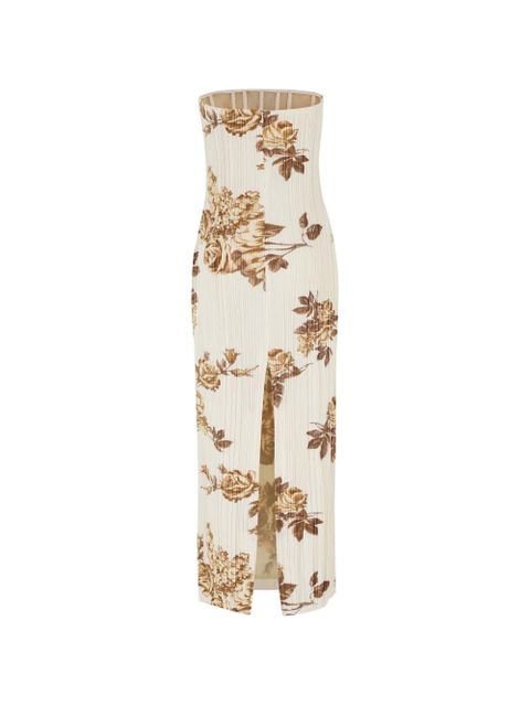 Magda Butrym strapless floral-print midi dress - Neutrals - zdjęcie produktu nr 2