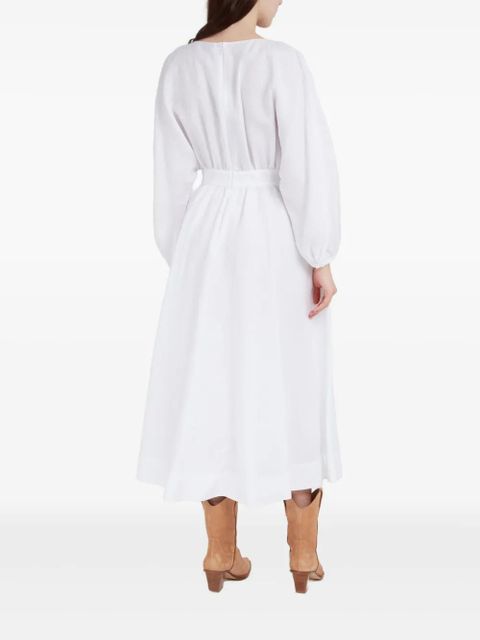 Gabriela Hearst Ahmose linen midi dress - White - zdjęcie produktu nr 2