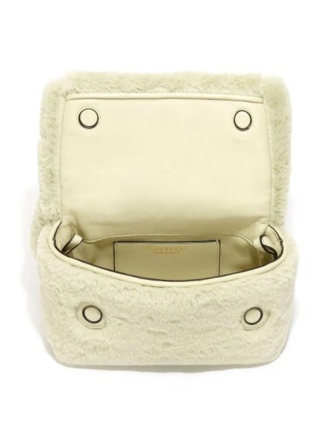 JW Anderson medium Twister shearling crossbody bag - Neutrals - zdjęcie produktu nr 2