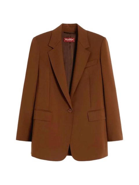 Max Mara MSTBALCO single-breasted blazer - Brown - zdjęcie produktu nr 1