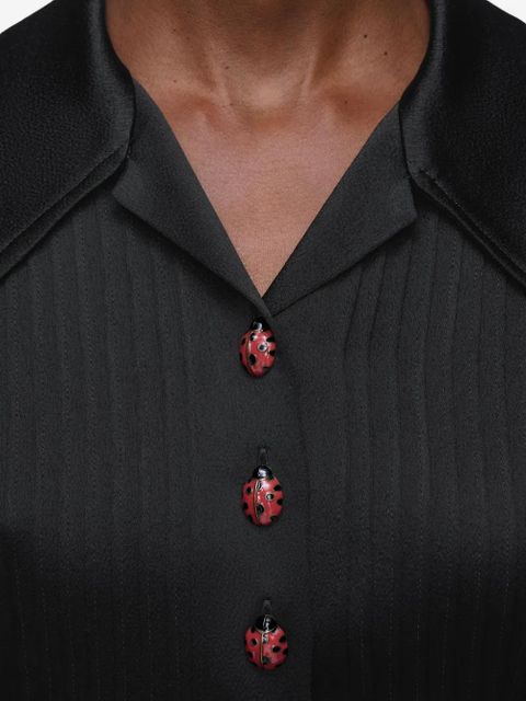 Maison Margiela ladybug button t-shirt - Black