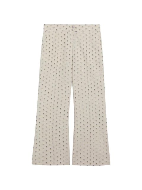 Valentino Garavani floral-print trousers - Neutrals - zdjęcie produktu nr 1