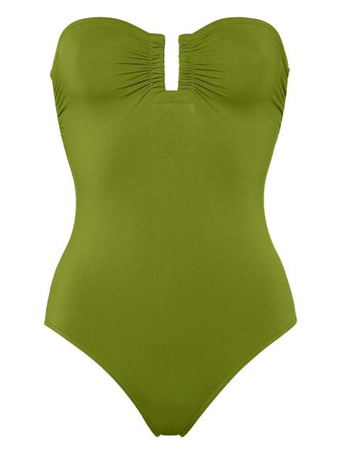 ERES Cassiopée strapless ruched swimsuit - Green - zdjęcie produktu nr 1