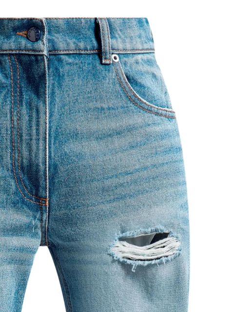 Moncler ripped-detail jeans - Blue - zdjęcie produktu nr 2