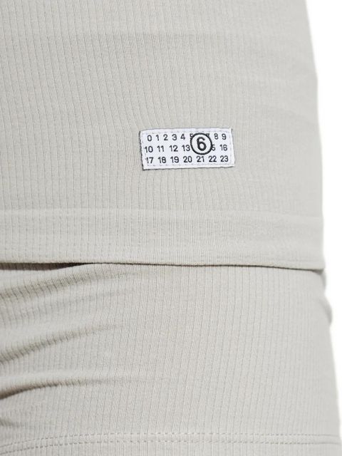 MM6 Maison Margiela ribbed top - Neutrals