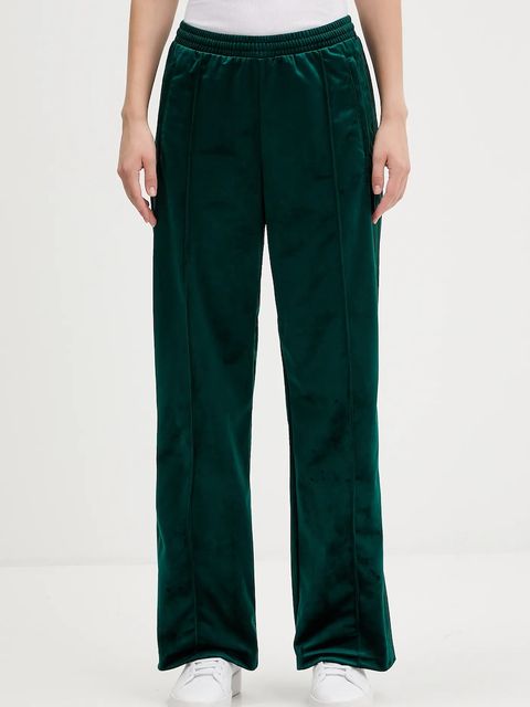 adidas Originals spodnie dresowe welurowe Velvet Tp damskie z aplikacją JV7509 - zdjęcie produktu nr 1