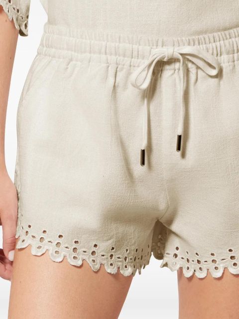 MARANT ÉTOILE Balyme eyelet shorts - Neutrals