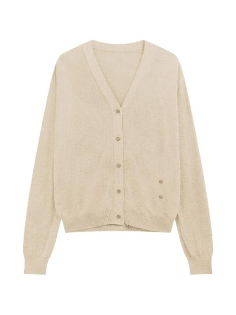 The Frankie Shop button V-neck cardigan - Neutrals - zdjęcie produktu nr 1