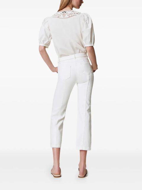 TWINSET belted trousers - White
