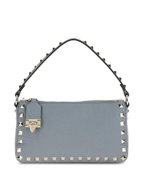 Valentino Garavani small Rockstud grained shoulder bag - Blue - zdjęcie produktu nr 1