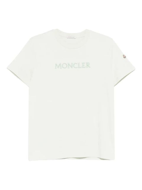 Moncler logo-embroidered T-shirt - Neutrals - zdjęcie produktu nr 1