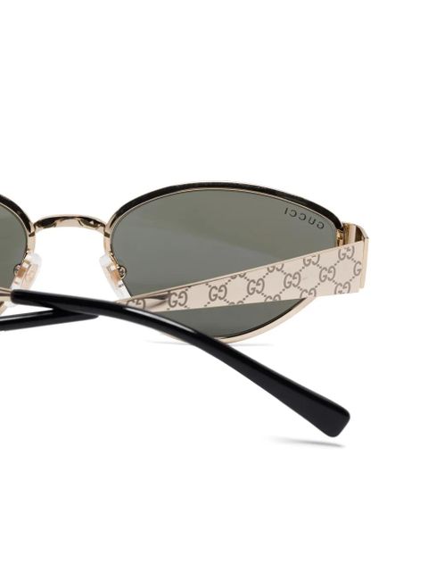 Gucci Eyewear oval-frame sunglasses - Gold