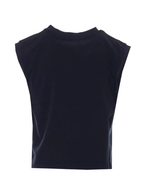 TWINSET sangallo floral-embroidered T-shirt - Blue - zdjęcie produktu nr 2