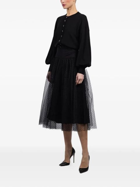 ZIMMERMANN polka-dot midi skirt - Black - zdjęcie produktu nr 2