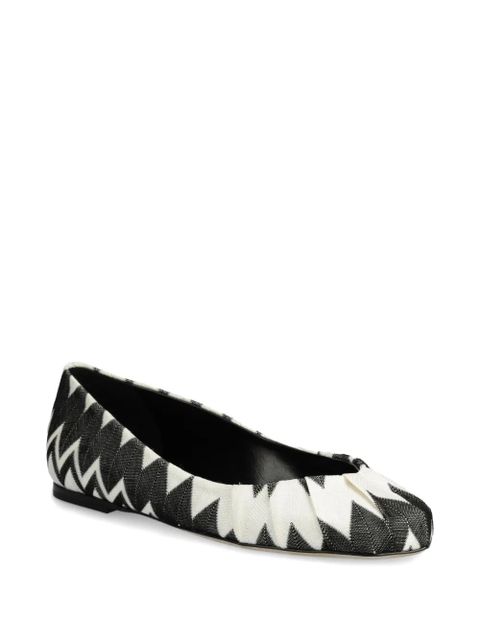 Missoni zigzag-print ballerinas - Black - zdjęcie produktu nr 2